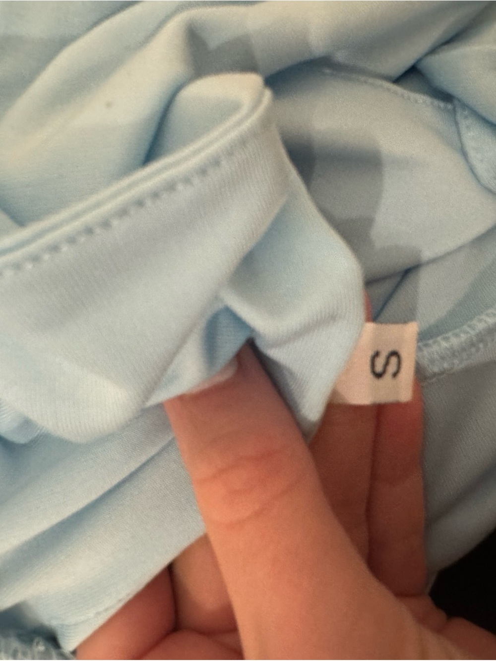 Light Blue Ruffle Front Cropped Tank - Picture 4 of 4